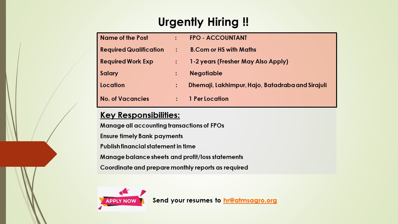 Vacancy for ACCOUNTANT